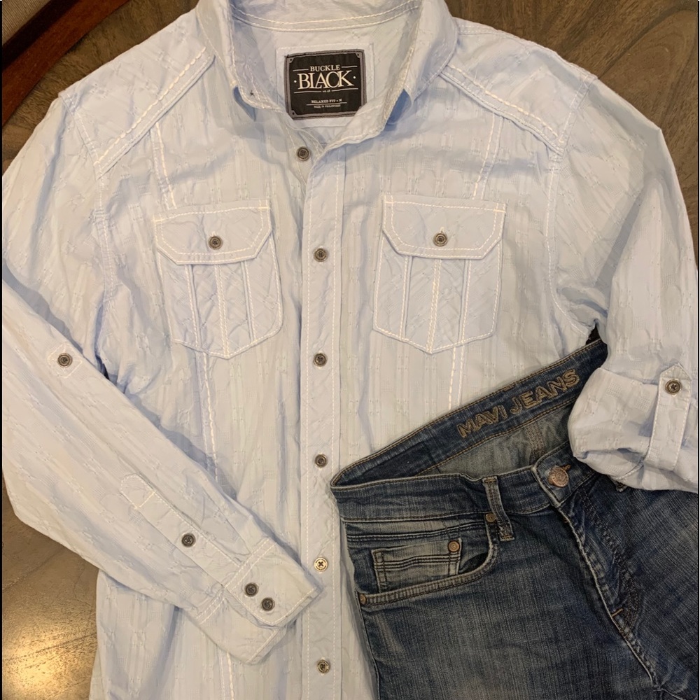 Buckle men’s button down Mavi jeans